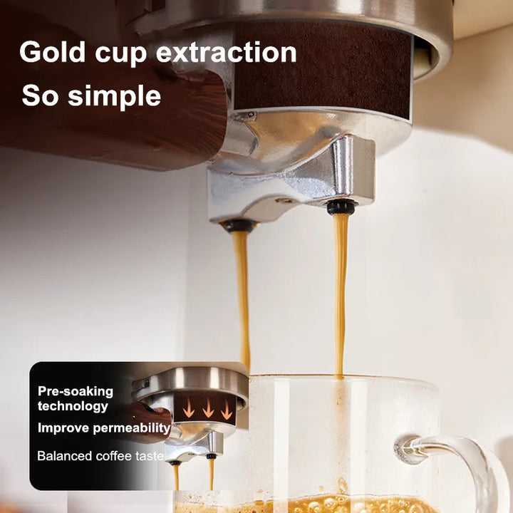 Espresso Coffee Machine Semi-Automatic Home & Office Coffee Maker 20Bar Pump Pressure with Milk Frother Perfect Gift for Coffee