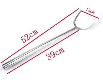 big long spatula shovel chef cooking cocina utensilios blade Kitchen Utensil Wooden Handle Stainless Steel Turner Soup Spoon wok