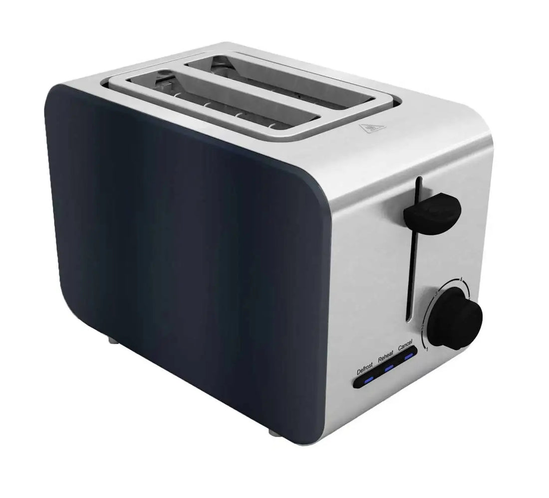 Stainless Steel Toaster – Household Appliance 2-slice Sandwich Toaster Rapid Heating; Portable Automatic Pop-up; Multi-function