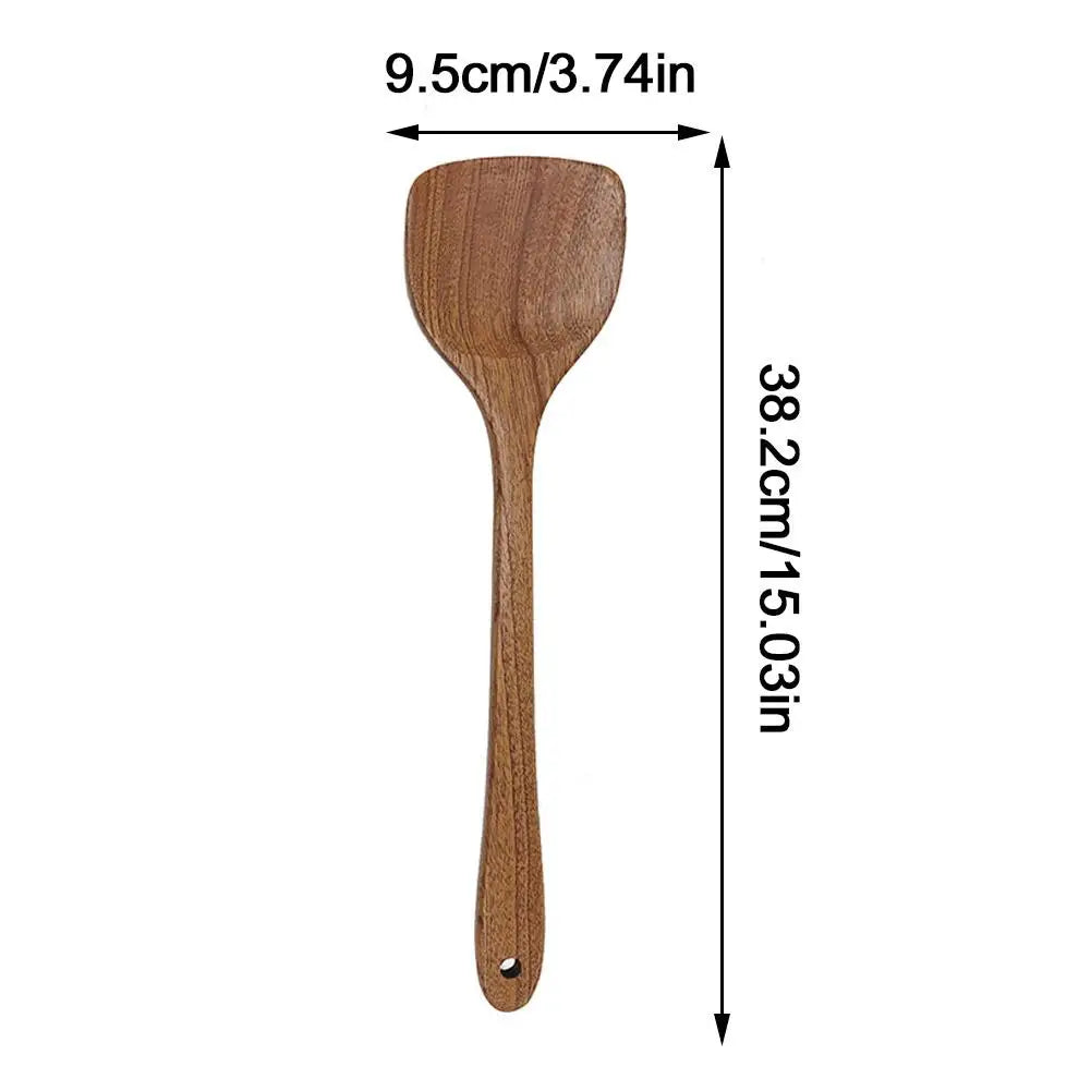 Walnut Wooden Kitchenware Long Handle Rice Scoop Tableware Heat Resistant Kitchen Tableware Tools For Cooking Eating