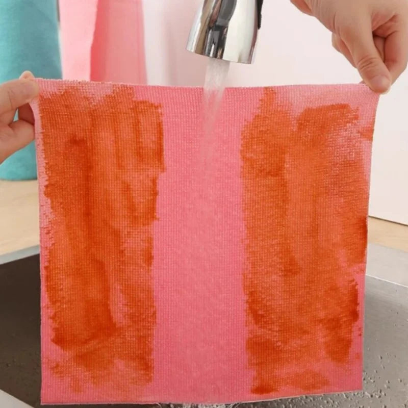 60Pcs Reusable Microfiber Cleaning Wipes Fast Drying Reusable High Absorbency Durable Kitchen Towels for Dishes