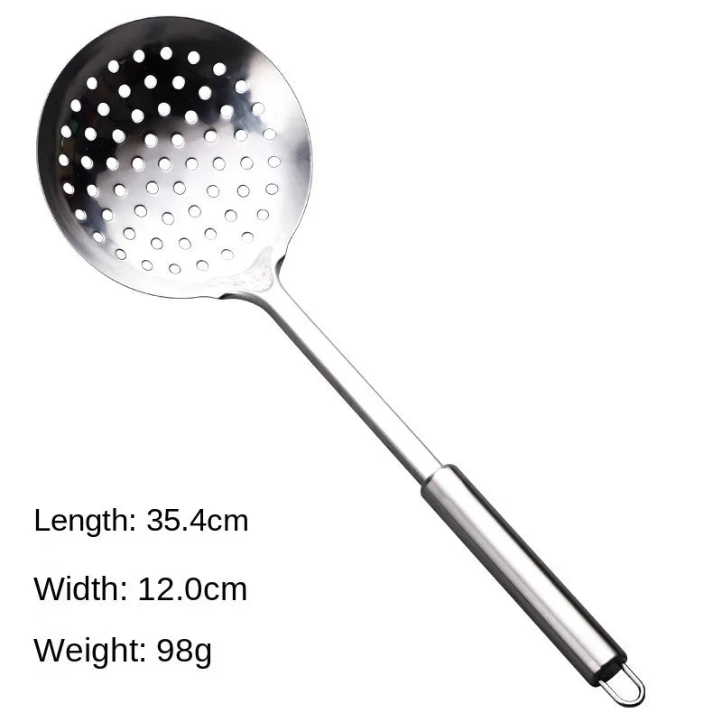Durable Stainless Steel Wok Spatula Long Handle Kitchen Gadgets Kitchen Cooking Utensil Set Rice Spoon Ladle Cooking Tools