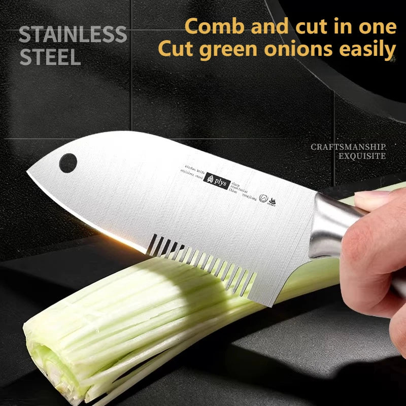 New Stainless Steel Onion Cutter Shredder Slicer Multifunctional Tool for Green Onion Chopping Grating Practical Kitchen Tools