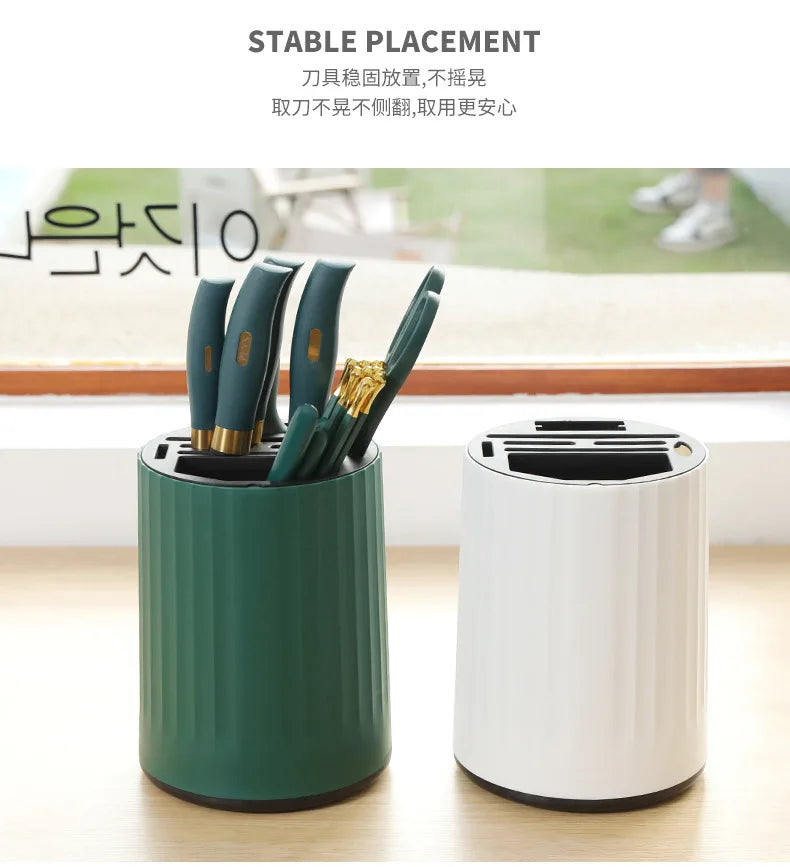 Knife Set Kitchen Knife Cutting Board 2-in-1 Kitchenware Household Kitchenware Rotary Knife Holder