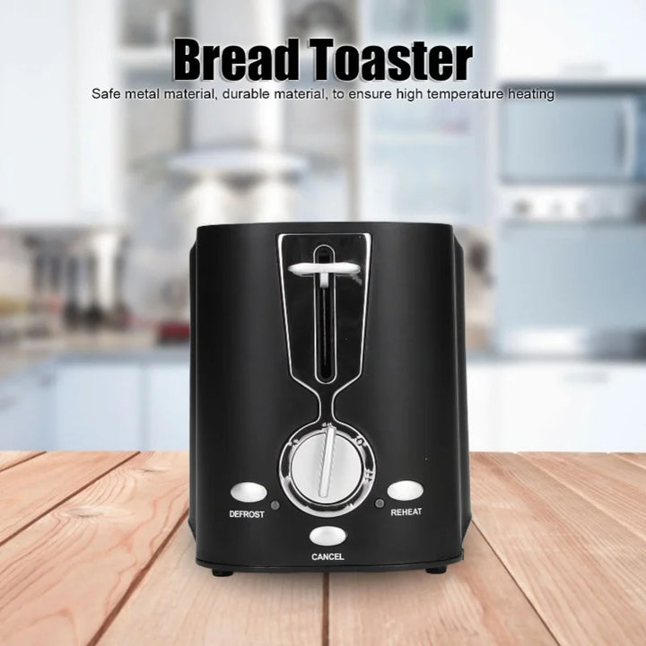 800W Thick Wide Slot Mini Toaster 2 Slices Simple Bread Toaster Breakfast Maker Machine For Home Use