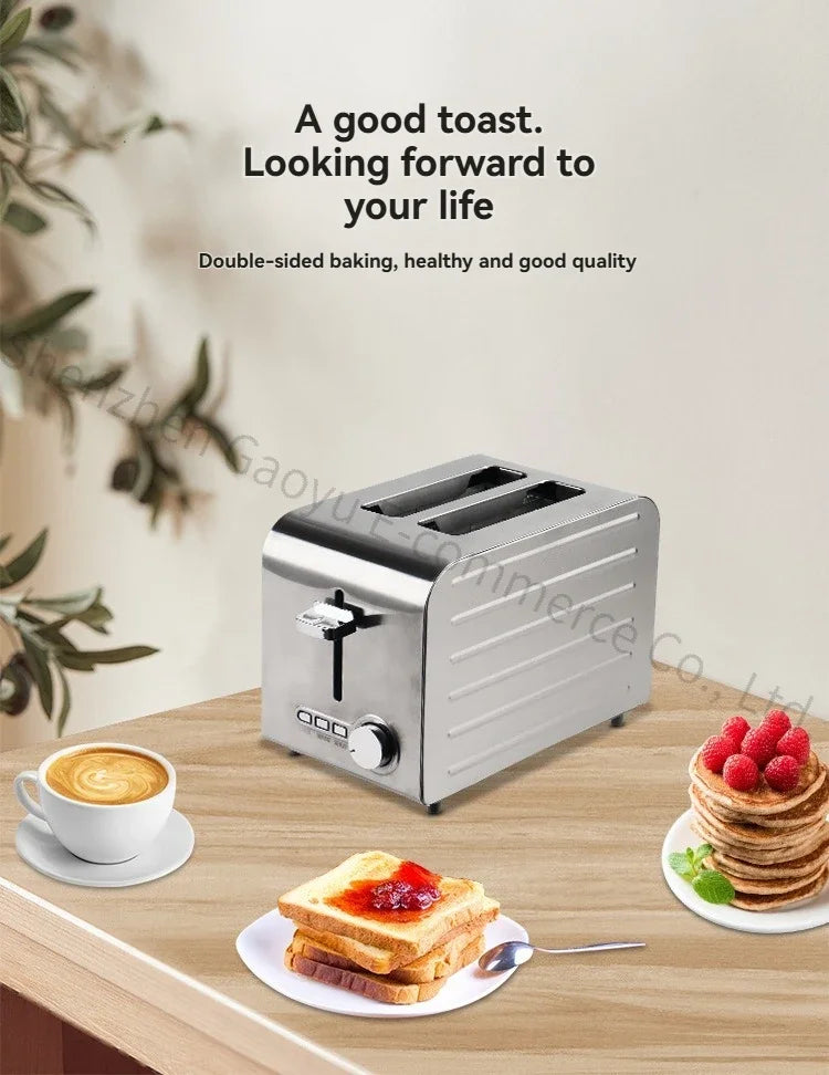 Commercial Stainless Steel Toaster 2/4/6 Slice Automatic Bread Machine Sandwich Maker for Restaurant Cafe