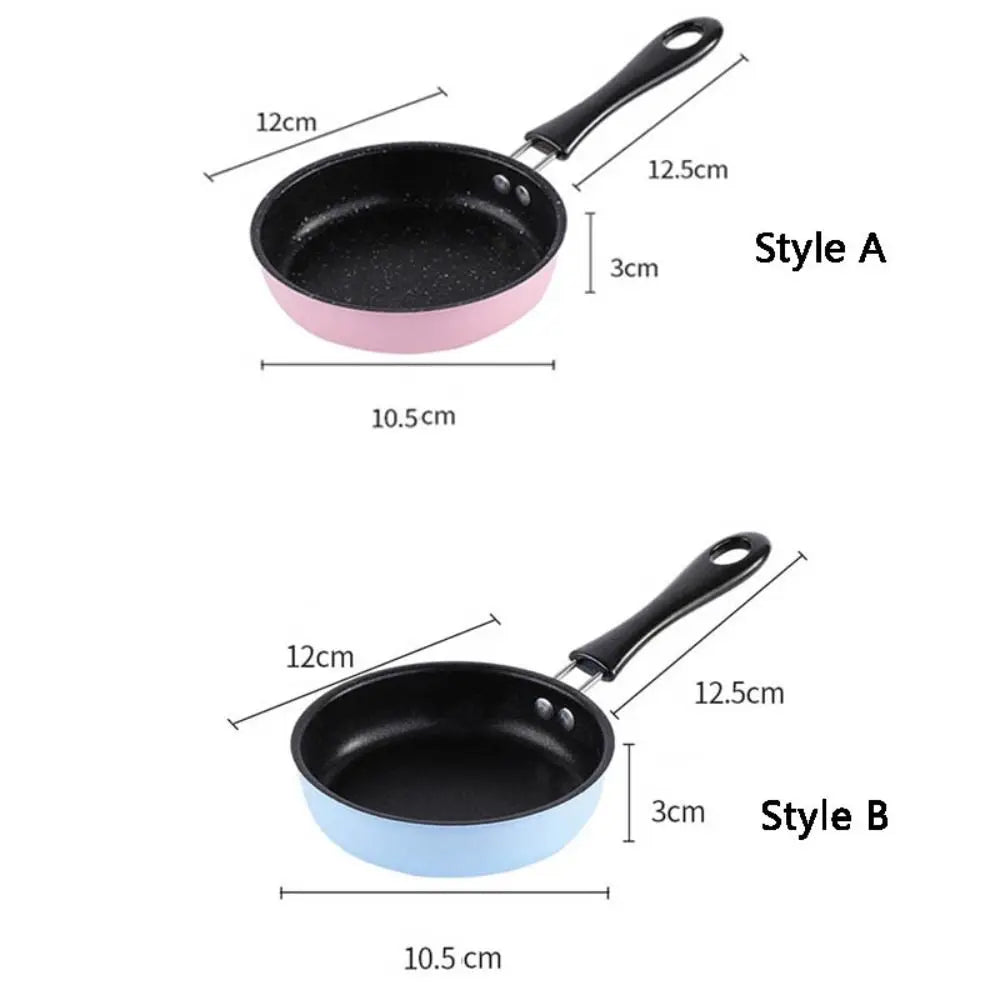 12cm Mini Non-stick Pan with Anti-stick Coating Professional Fry Egg Pan Lightweight Long Handle Omelette Pot Pancake
