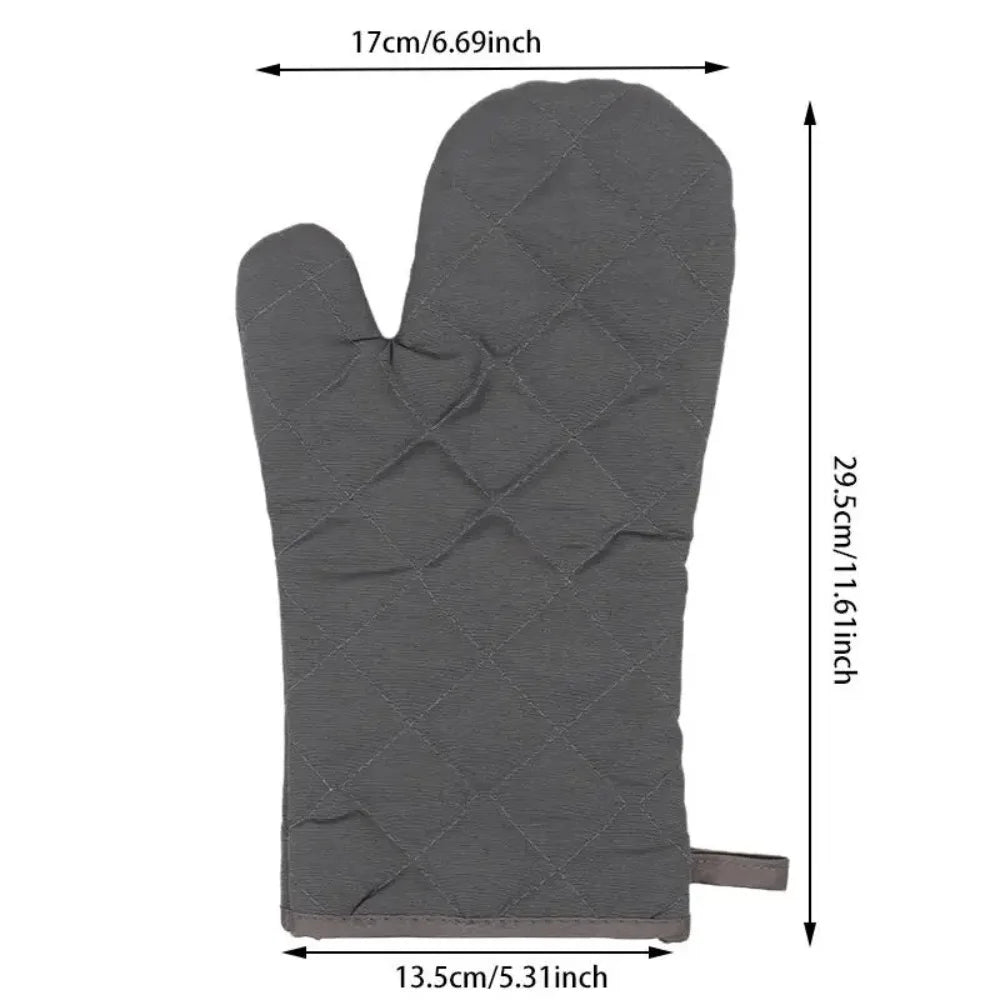 Single Microwave Oven Gloves Multi-color Kitchen Cooking Baking Mitts Pot Pad Heat Proof Protected High Temperature Resistant