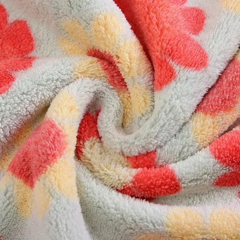 1-10Pcs 30X30CM Kitchen Cleaning Cloths Soft Absorbent Dishcloth Coral Sunflower Wiping Towel Rags Household Cleaning Cloth
