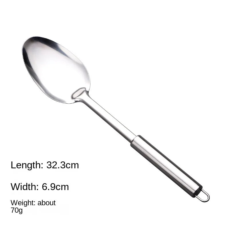 Durable Stainless Steel Wok Spatula Long Handle Kitchen Gadgets Kitchen Cooking Utensil Set Rice Spoon Ladle Cooking Tools