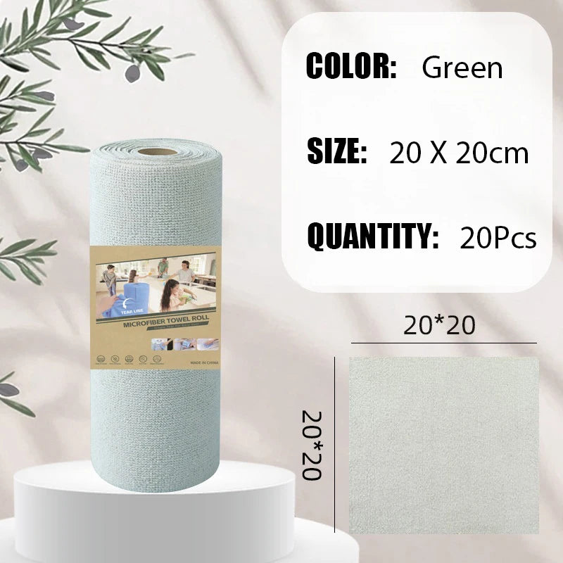 60Pcs Reusable Microfiber Cleaning Wipes Fast Drying Reusable High Absorbency Durable Kitchen Towels for Dishes