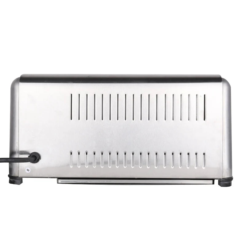 6 Slots Household Breakfast Toaster Commercial Toaster Breakfast Assistant Toaster Full Stainlles Steel Toast Oven