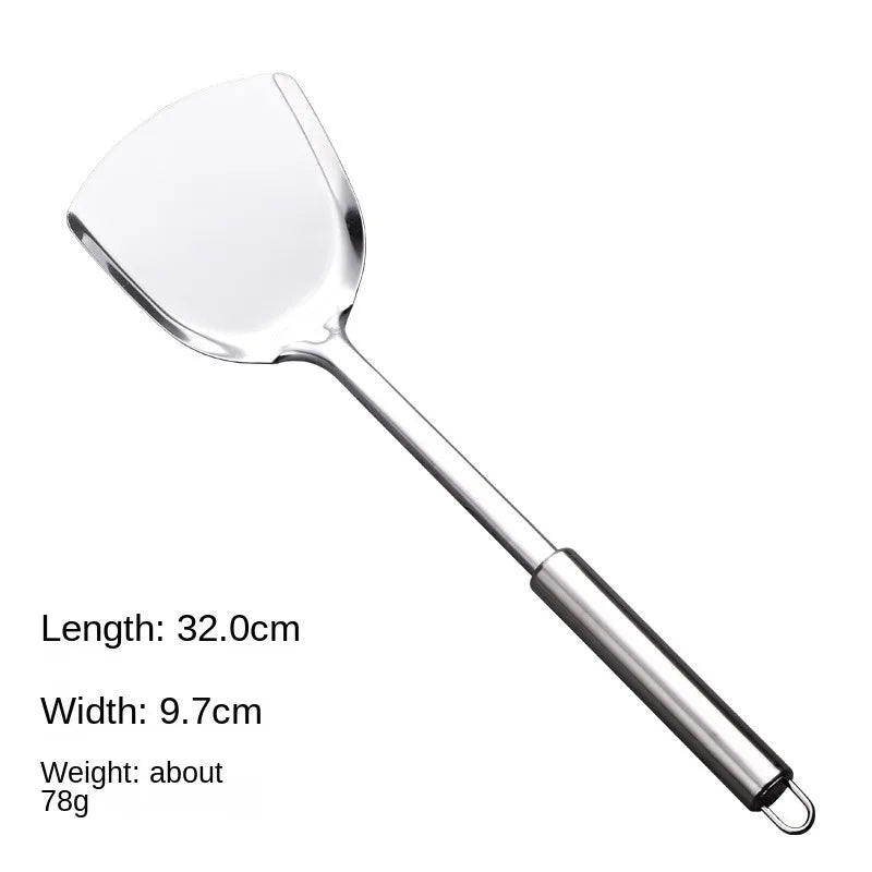 Durable Stainless Steel Wok Spatula Long Handle Kitchen Gadgets Kitchen Cooking Utensil Set Rice Spoon Ladle Cooking Tools