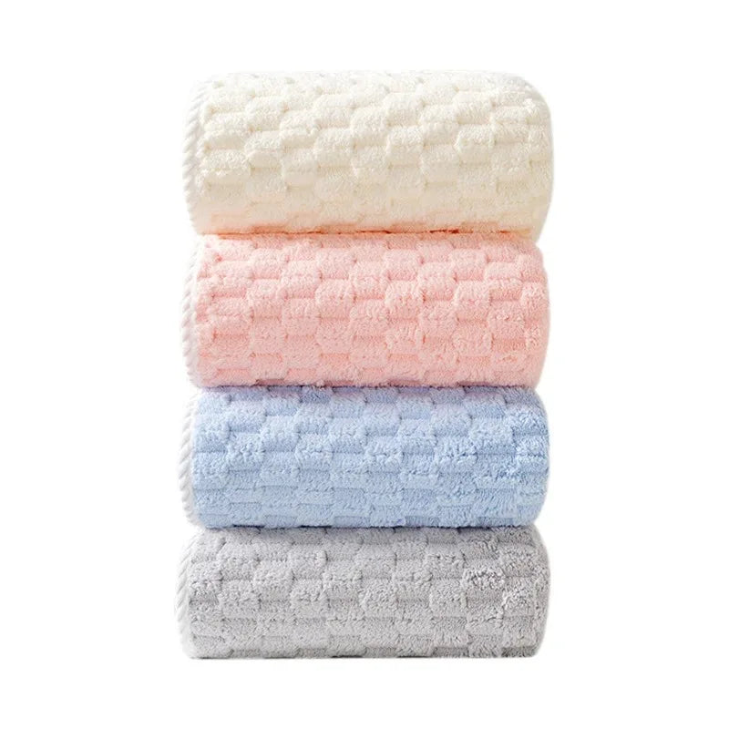 TILONDEX 1PC 30x30cm Cube Bubble Coral Fleece Hand Towels Super Absorbent Kitchen Dish Cloths