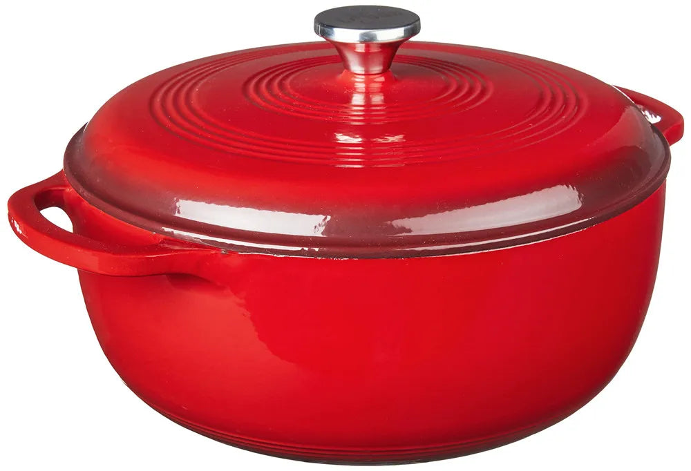 28cm Enameled Cast Iron Dutch Oven Dual Handles 6 Quart Stew Pot Use to Cook Bread Baking Soups Casserole Dish Oven Safe 500° F