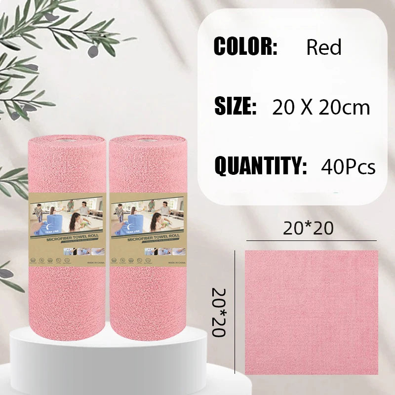 60Pcs Reusable Microfiber Cleaning Wipes Fast Drying Reusable High Absorbency Durable Kitchen Towels for Dishes