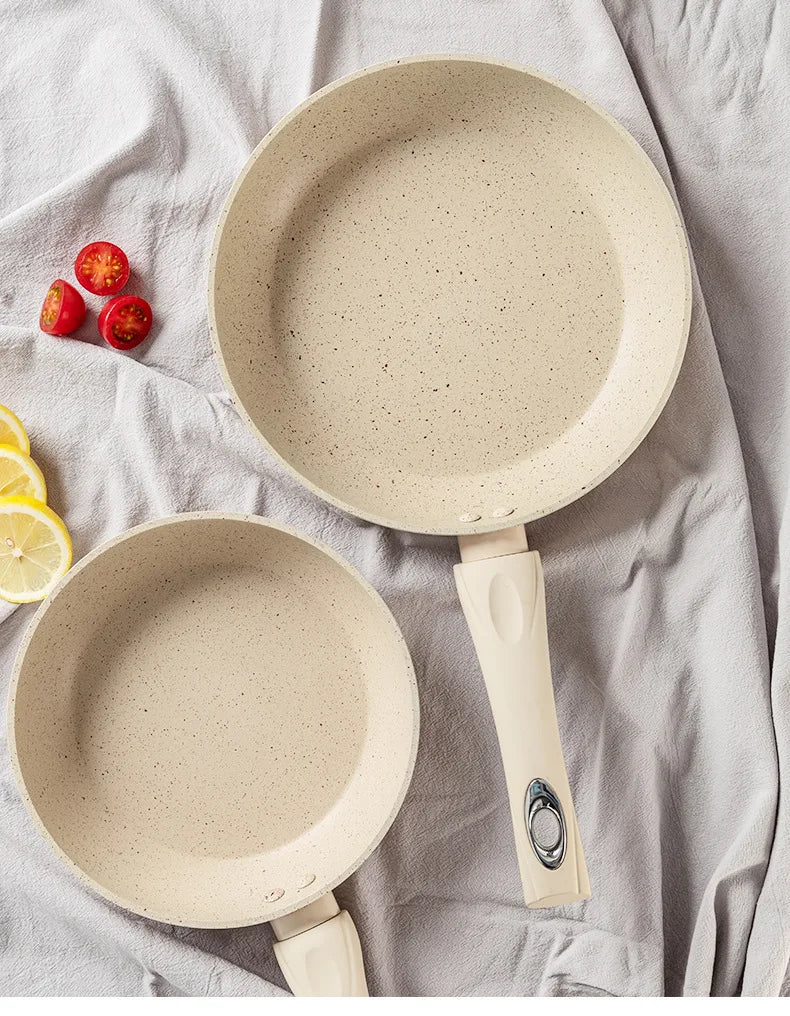 Ceramics Omelet Pot Non-Stick Frying Pan Wok Steak Skillet Pancake Home Induction Gas Stove Cooking Saucepan Kitchen Cookware