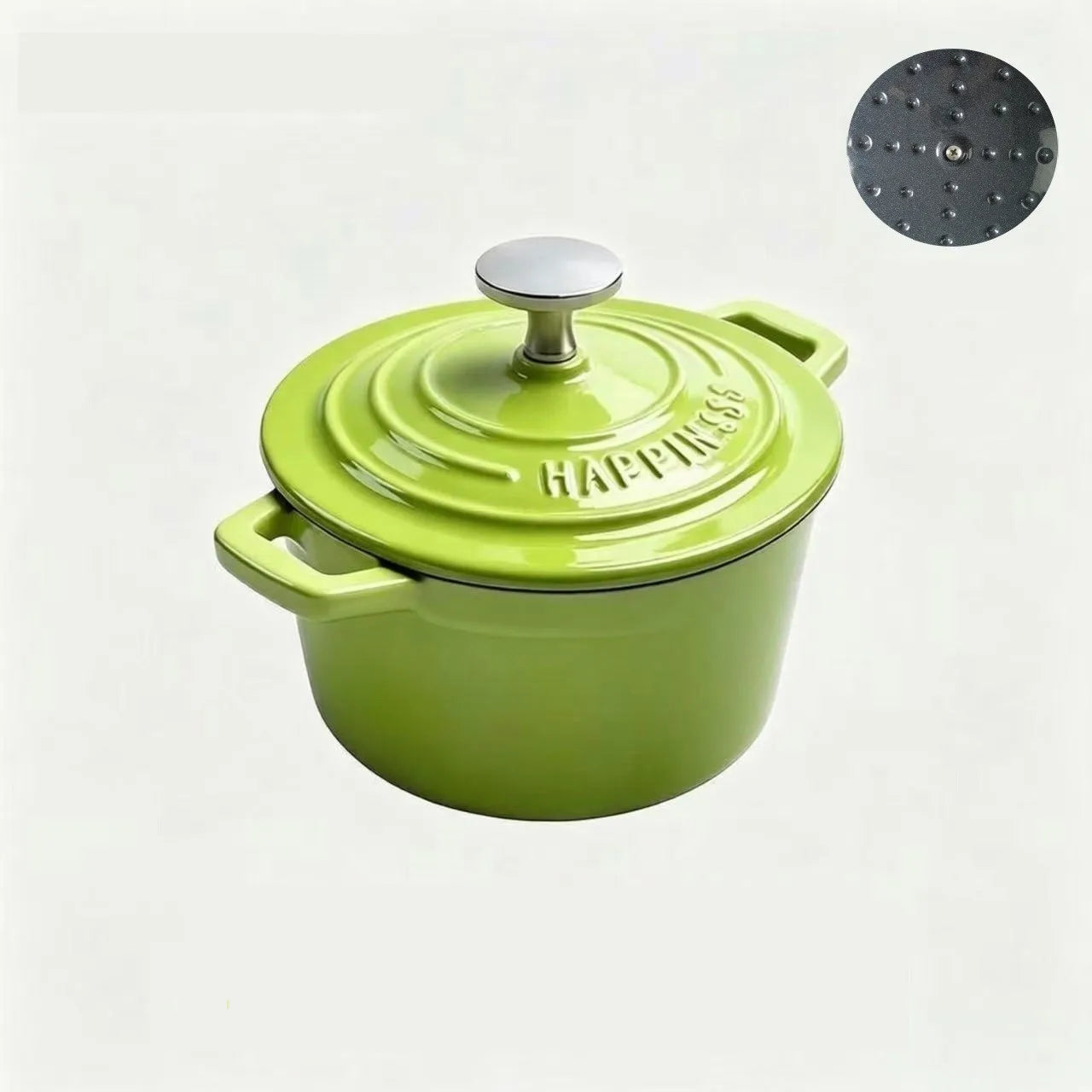 Enameled Mini Cast Iron Dutch Oven 1.5 Quart for Cooking Bake Bread Cast Iron Pot Casserole Dish Heavy Milk Pot Kitchen Stew Pot
