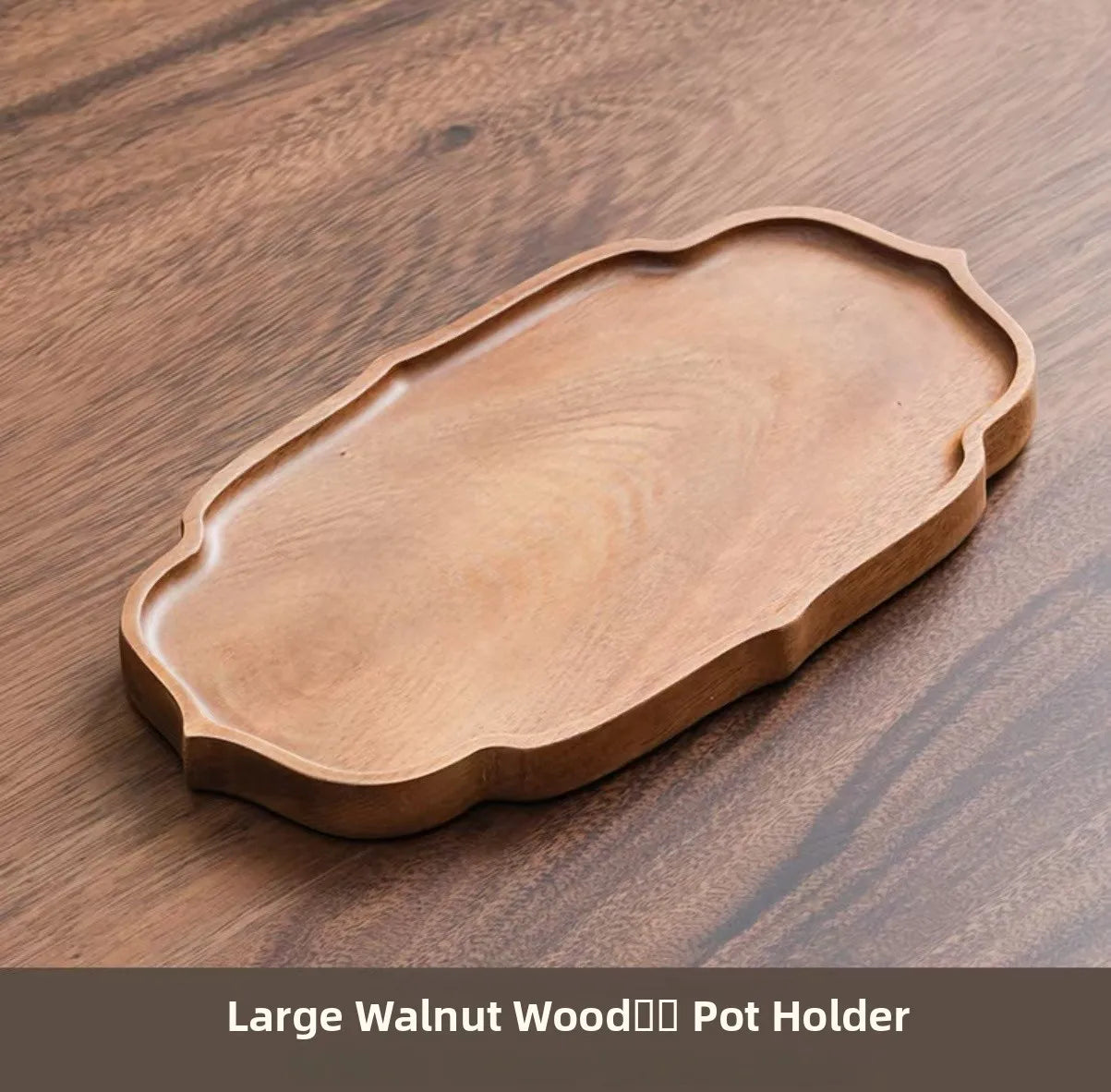 Chinese Style Walnut Wood Tea Tray Serving Plate Home Use  Wood Dry Pounding Table Tea Board Storage Wooden Tea Table Sn...