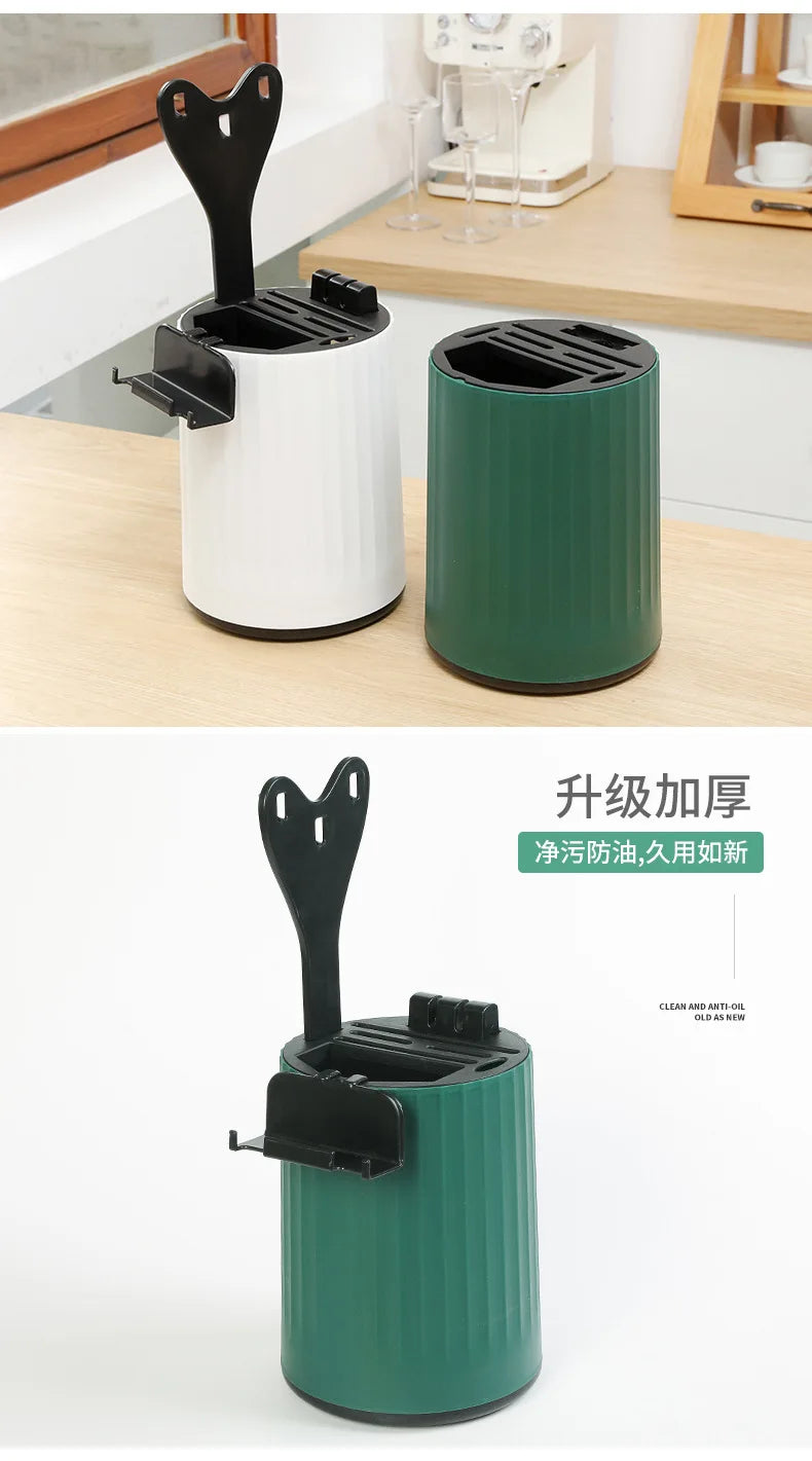 Knife Set Kitchen Knife Cutting Board 2-in-1 Kitchenware Household Kitchenware Rotary Knife Holder
