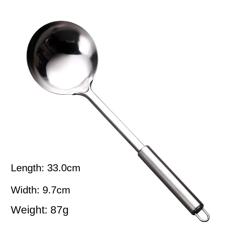 Durable Stainless Steel Wok Spatula Long Handle Kitchen Gadgets Kitchen Cooking Utensil Set Rice Spoon Ladle Cooking Tools