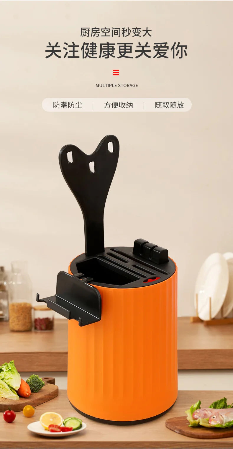 Knife Set Kitchen Knife Cutting Board 2-in-1 Kitchenware Household Kitchenware Rotary Knife Holder