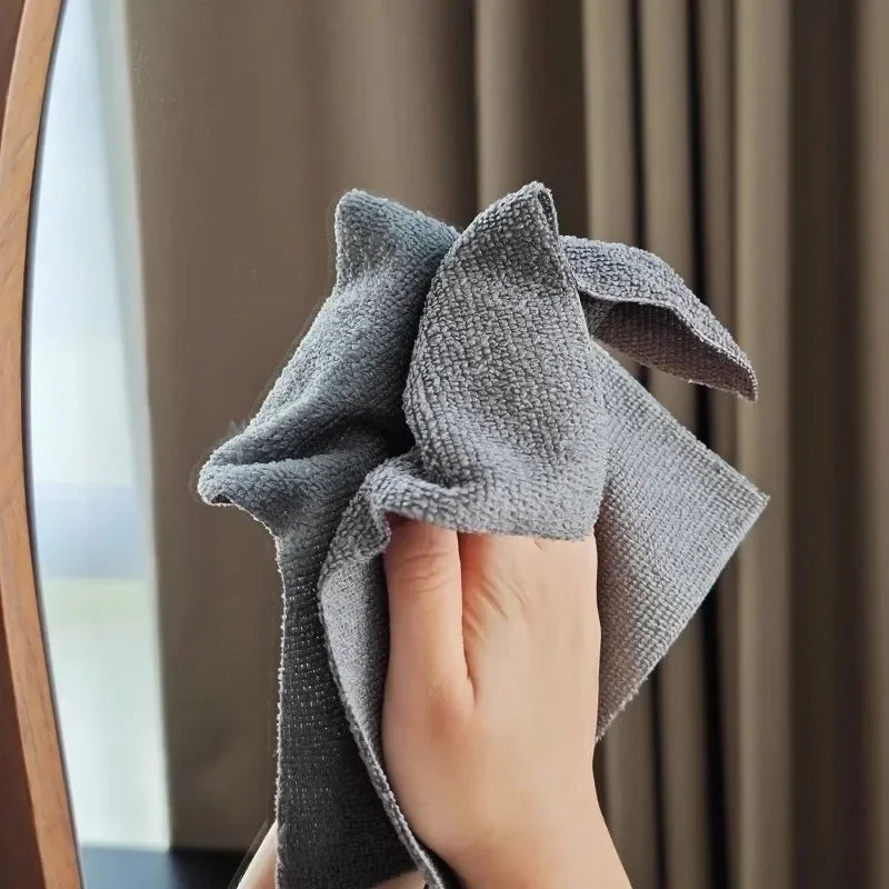 Disposable Dish Rag Roll 20pcs Microfiber Towels 20x20CM Cleaning Cloths Reusable Washable Towels Hand Tear Kitchen Wipes