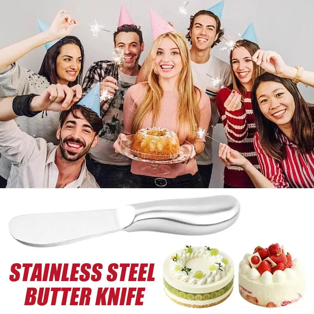 Cheese Spreader Knives, Stainless Steel Butter Knife, for Cake Cheese Cold Butter Jam Cream Pastry, Kitchen Gadgets