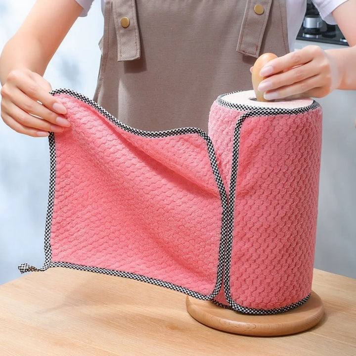 5/10/20PCS Kitchen Daily Dish Towel, Kitchen Rag, Non-Stick Oil, Thickened Table Cleaning Cloth, Absorbent Scouring Pad
