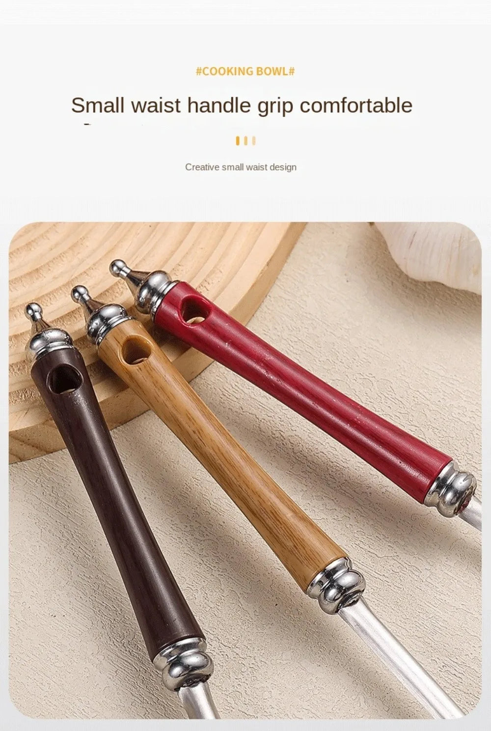 Stainless Steel Wok Spatula Long Wooden Handle Kitchen Utensils Chef-specific Mushroom Shovel Kitchen Accessories Essentials