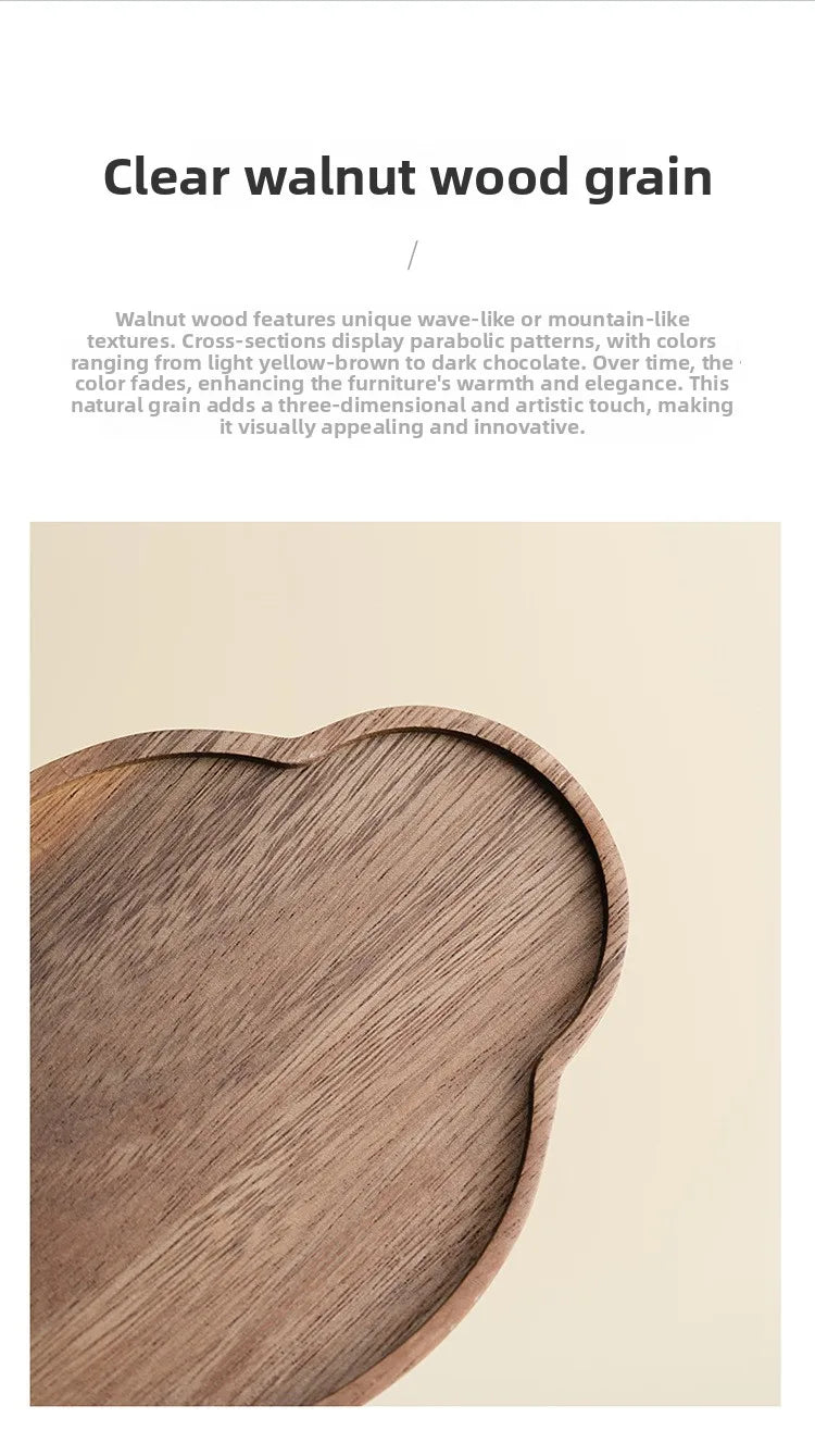 Chinese Style Walnut Wood Tea Tray Serving Plate Home Use  Wood Dry Pounding Table Tea Board Storage Wooden Tea Table Sn...