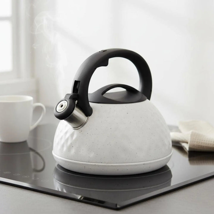 Stainless Steel Whistling Kettle Rust Proof Whistling Tea Kettle Household Cookware Fast Boiling Chemical-Free Safe