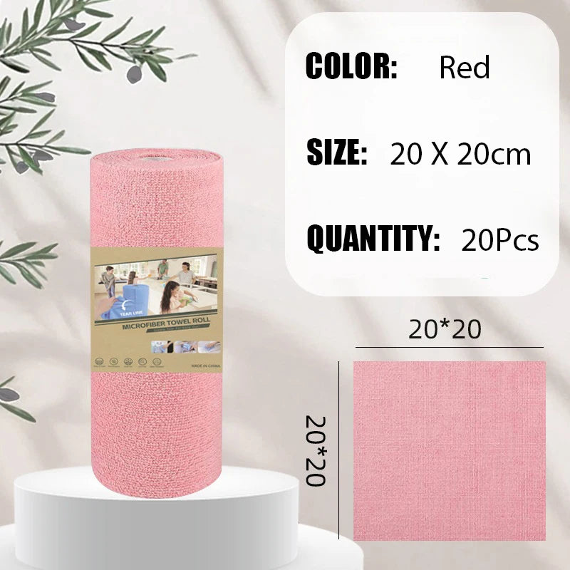 60Pcs Reusable Microfiber Cleaning Wipes Fast Drying Reusable High Absorbency Durable Kitchen Towels for Dishes