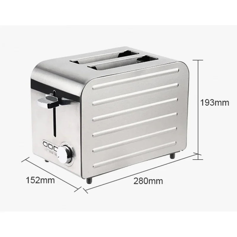 Commercial Stainless Steel Toaster 2/4/6 Slice Automatic Bread Machine Sandwich Maker for Restaurant Cafe