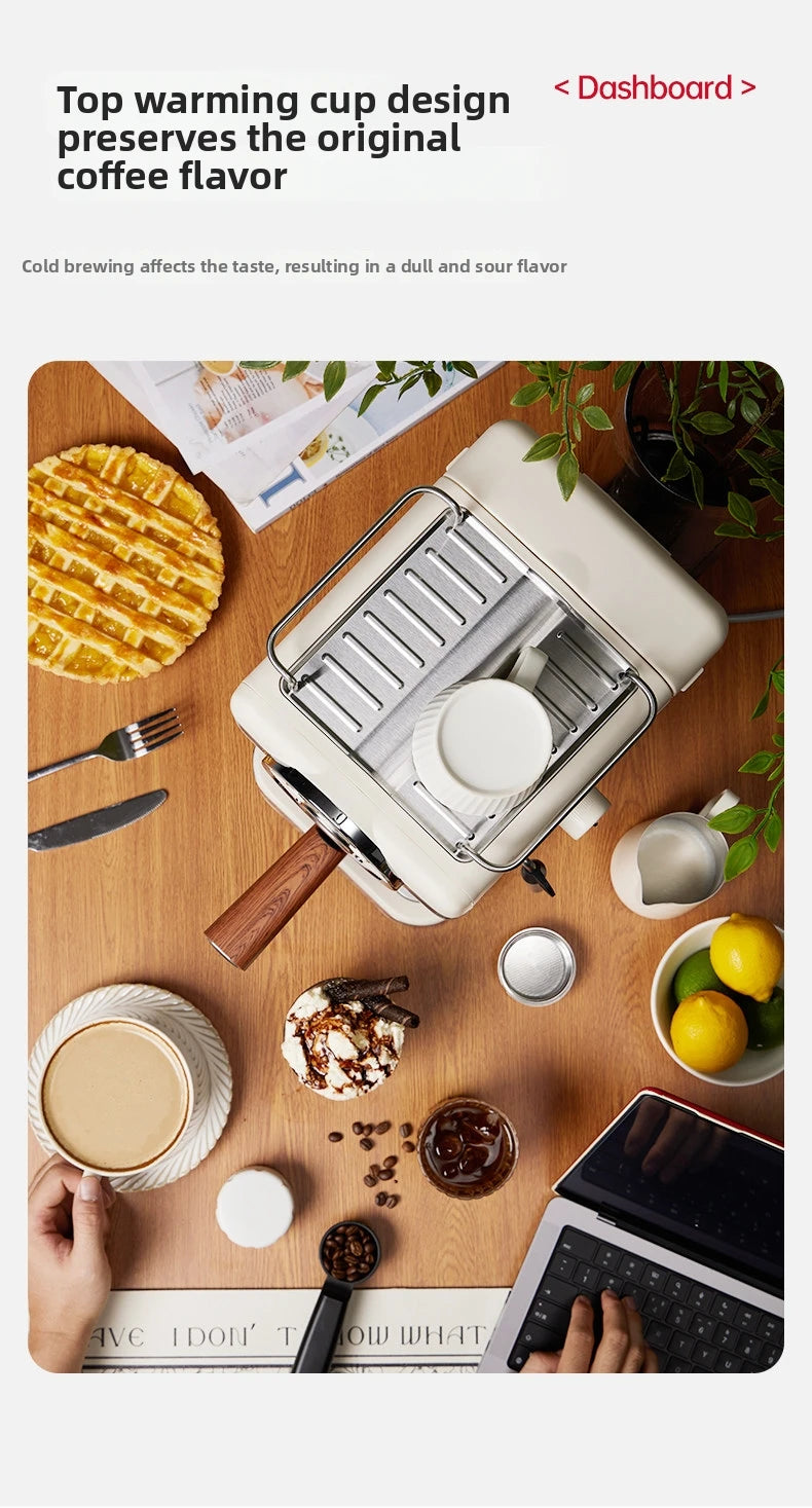 Espresso Coffee Machine Semi-Automatic Home & Office Coffee Maker 20Bar Pump Pressure with Milk Frother Perfect Gift for Coffee