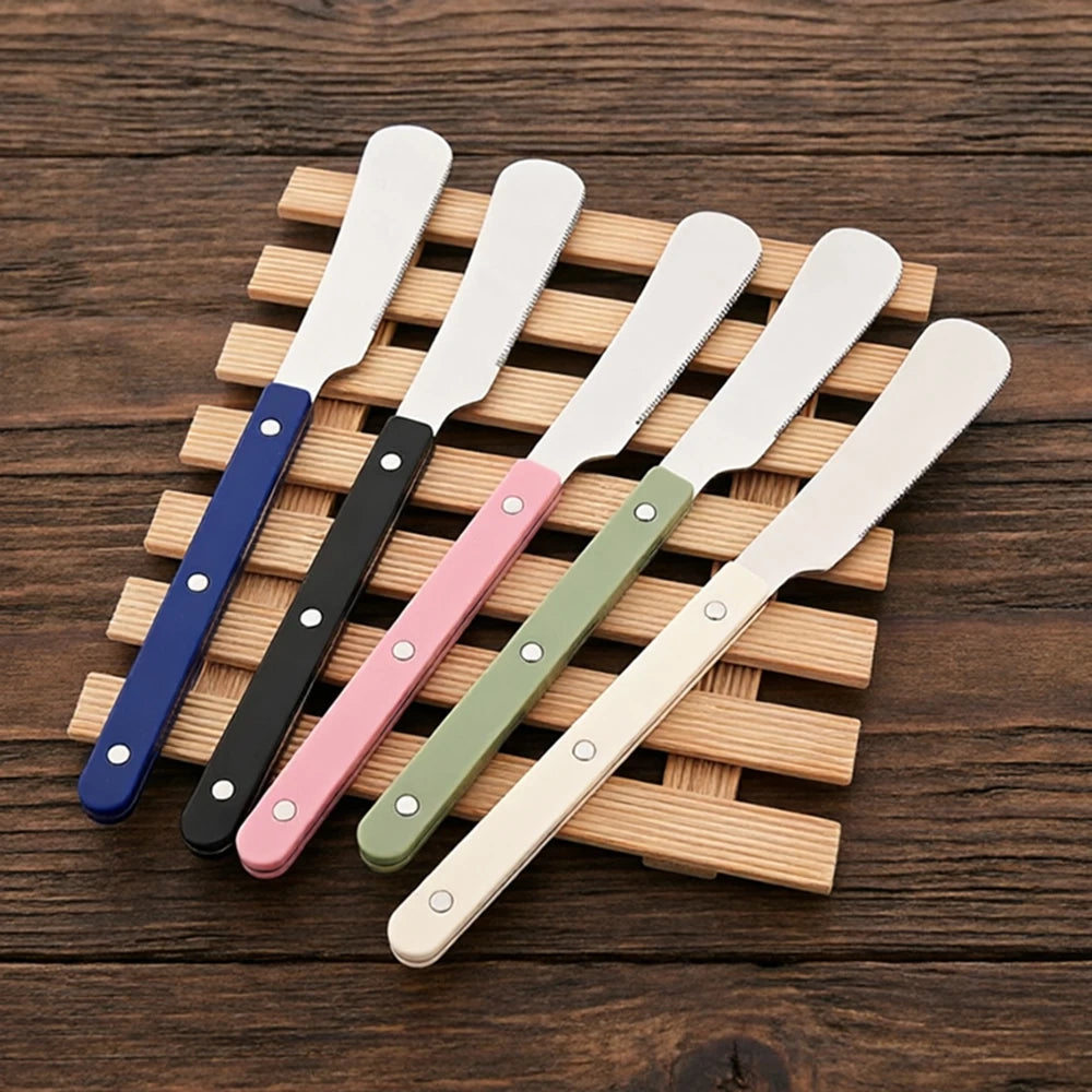 8Pcs Stainless Steel Tableware Acrylic Handle Green Silver Dinnerware Set Knife Fork Spoon Teaspoon Cutlery Kitchen Flatware Set