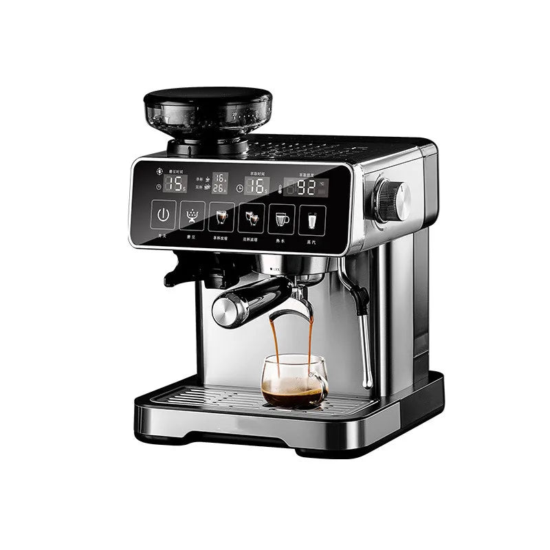 20Bar Espresso Machine with Milk Frother – Fully Automatic Coffee Maker, Built-in Grinder, Smart Touch Screen, for Home/Office