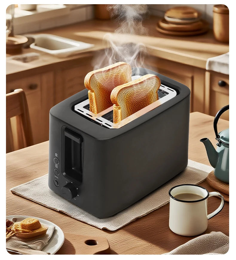 Wangchef Plastic Housing Electric Bread Maker Toaster 2 Slices Capacity English Operating Language Automatic Pop-Up Function