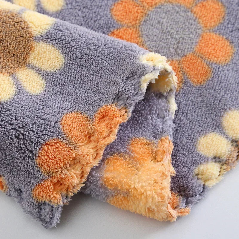 1-10Pcs 30X30CM Kitchen Cleaning Cloths Soft Absorbent Dishcloth Coral Sunflower Wiping Towel Rags Household Cleaning Cloth