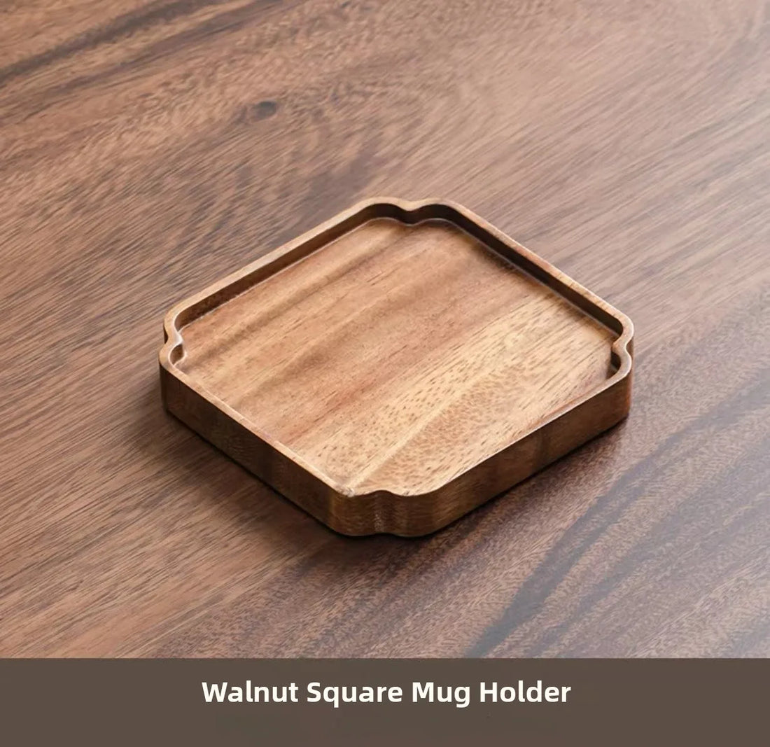Chinese Style Walnut Wood Tea Tray Serving Plate Home Use  Wood Dry Pounding Table Tea Board Storage Wooden Tea Table Sn...