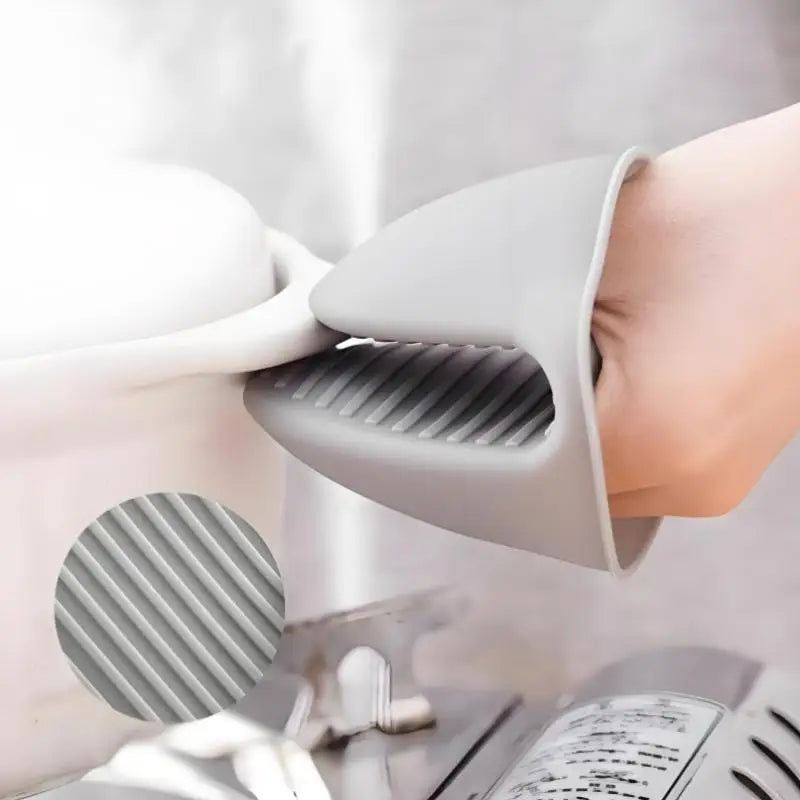 【No】2 Pcs Silicone Oven Mitts - Heat Resistant Anti-Scald Non-Slip Gloves For Cooking Baking & Pot Handling