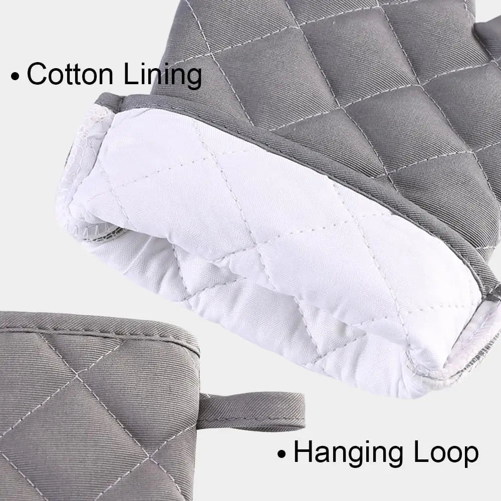 Single Microwave Oven Gloves Multi-color Kitchen Cooking Baking Mitts Pot Pad Heat Proof Protected High Temperature Resistant