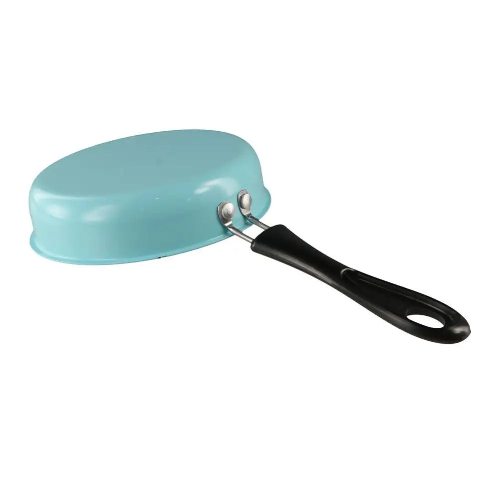 12cm Mini Non-stick Pan with Anti-stick Coating Professional Fry Egg Pan Lightweight Long Handle Omelette Pot Pancake