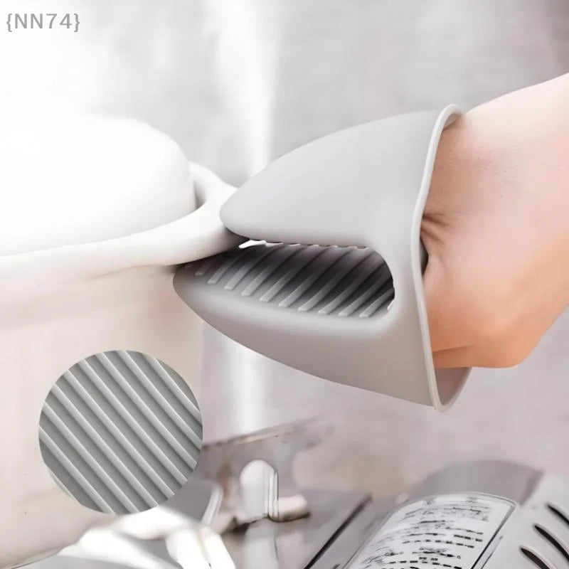 【No】2 Pcs Silicone Oven Mitts - Heat Resistant Anti-Scald Non-Slip Gloves For Cooking Baking & Pot Handling