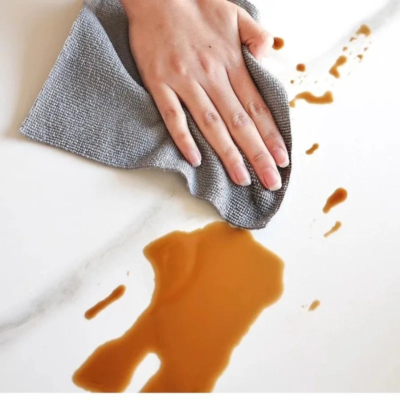 Disposable Dish Rag Roll 20pcs Microfiber Towels 20x20CM Cleaning Cloths Reusable Washable Towels Hand Tear Kitchen Wipes