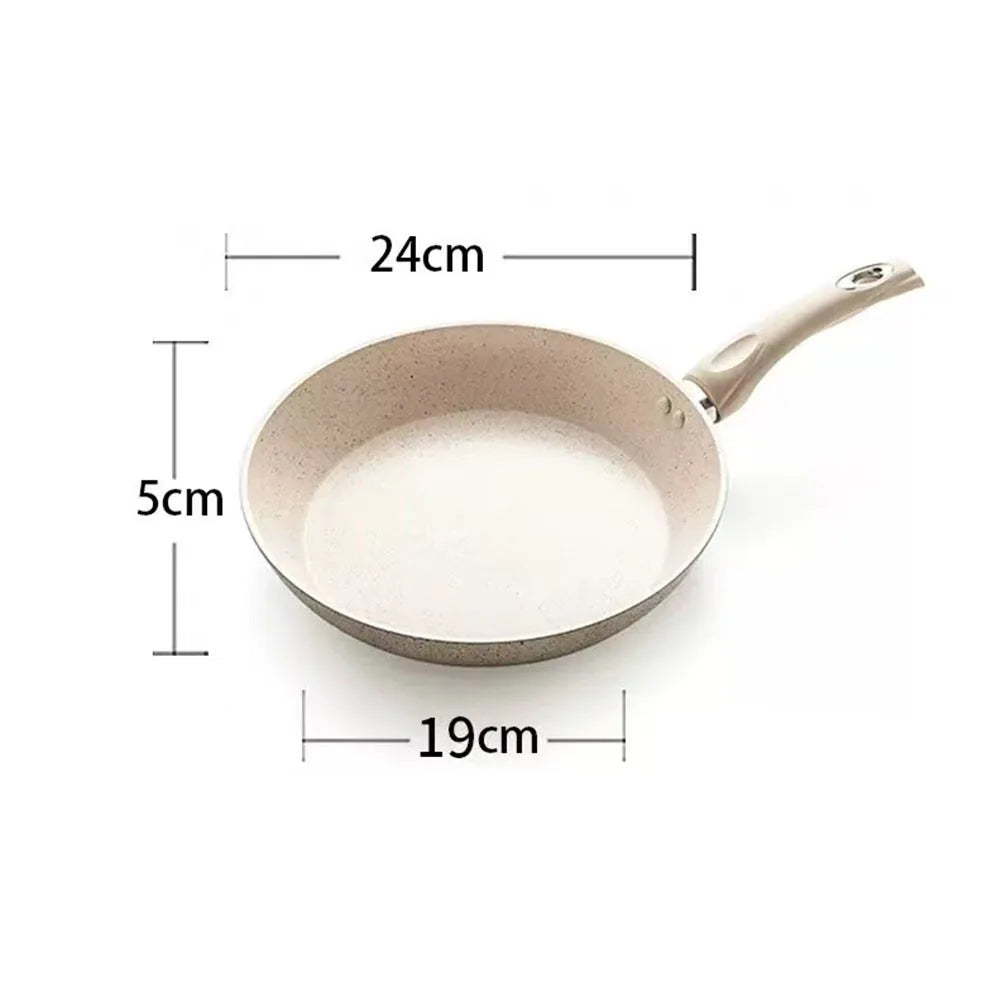 Ceramics Omelet Pot Non-Stick Frying Pan Wok Steak Skillet Pancake Home Induction Gas Stove Cooking Saucepan Kitchen Cookware