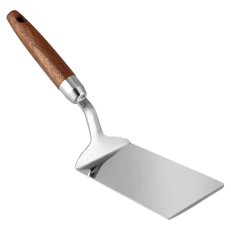 Stainless Steel Spatula with Wooden Handle, Nonstick Pancake Turner, Flipper for Cooking Frying Grilling Baking - BBQ Tools