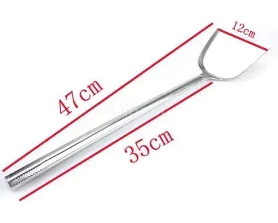 big long spatula shovel chef cooking cocina utensilios blade Kitchen Utensil Wooden Handle Stainless Steel Turner Soup Spoon wok