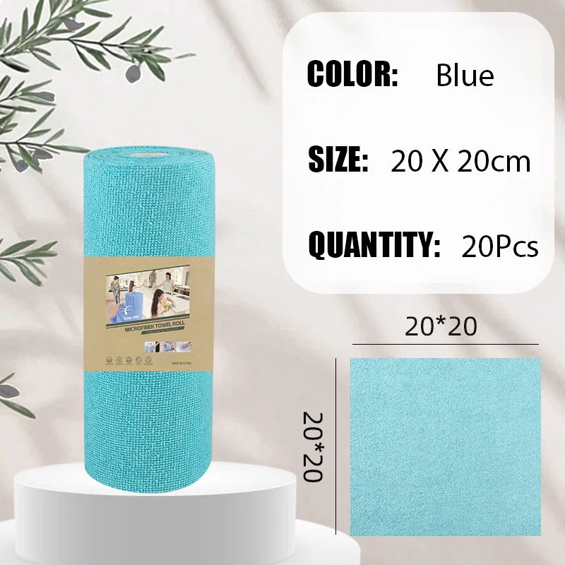 60Pcs Reusable Microfiber Cleaning Wipes Fast Drying Reusable High Absorbency Durable Kitchen Towels for Dishes
