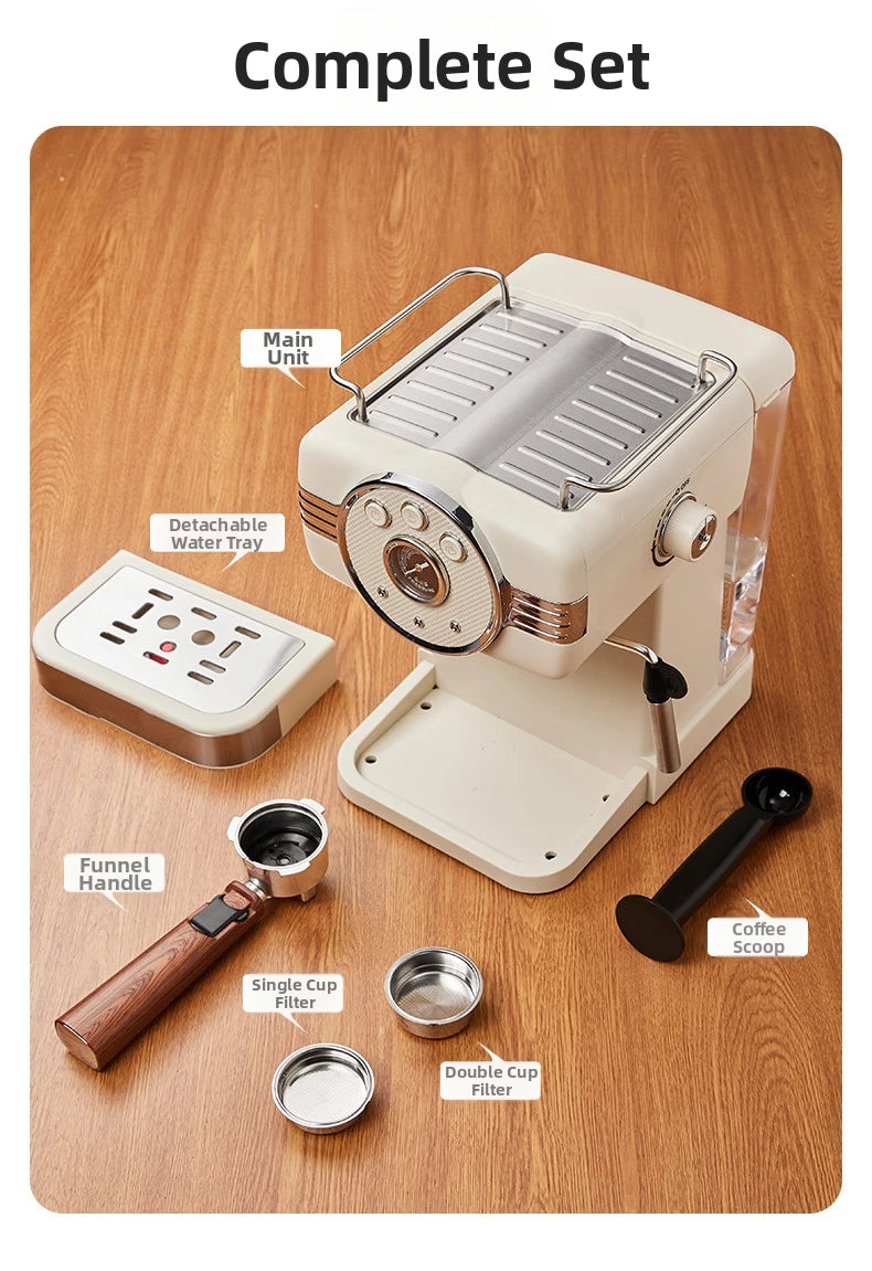 Espresso Coffee Machine Semi-Automatic Home & Office Coffee Maker 20Bar Pump Pressure with Milk Frother Perfect Gift for Coffee